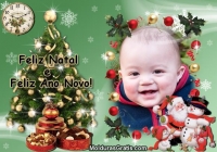 Natal e Ano Novo Molduras para Fotos - Natal e Ano Novo Montagens com Fotos